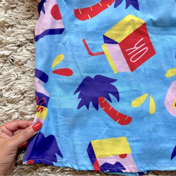 Nooworks Ruffle Snacks Print Top - Picture 5 of 12